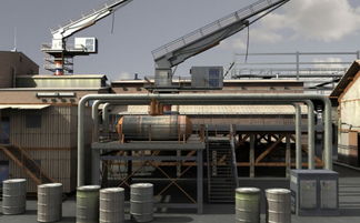 大型工业工厂厂房模型与工业区设计素材整合应用